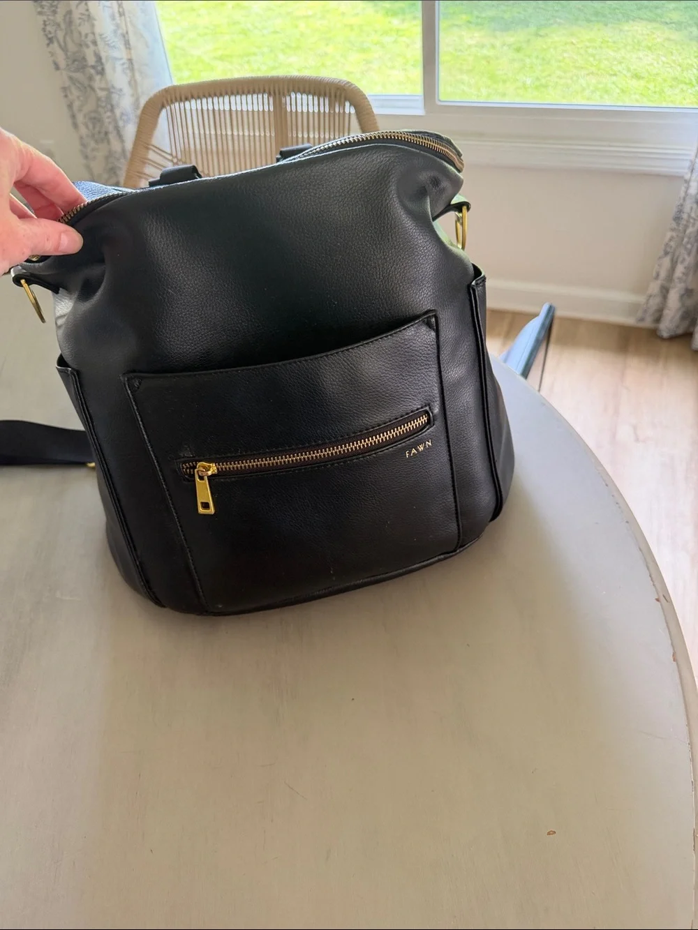 Fawn Design Black Original Diaper Bag